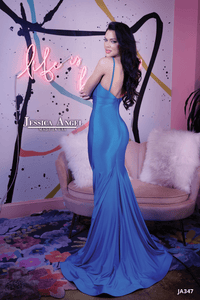 Jessica Angel Spaghetti Crossover Front Gown