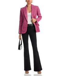 Blazer L'Agence Chamberlain rose multicolore à motif chevrons