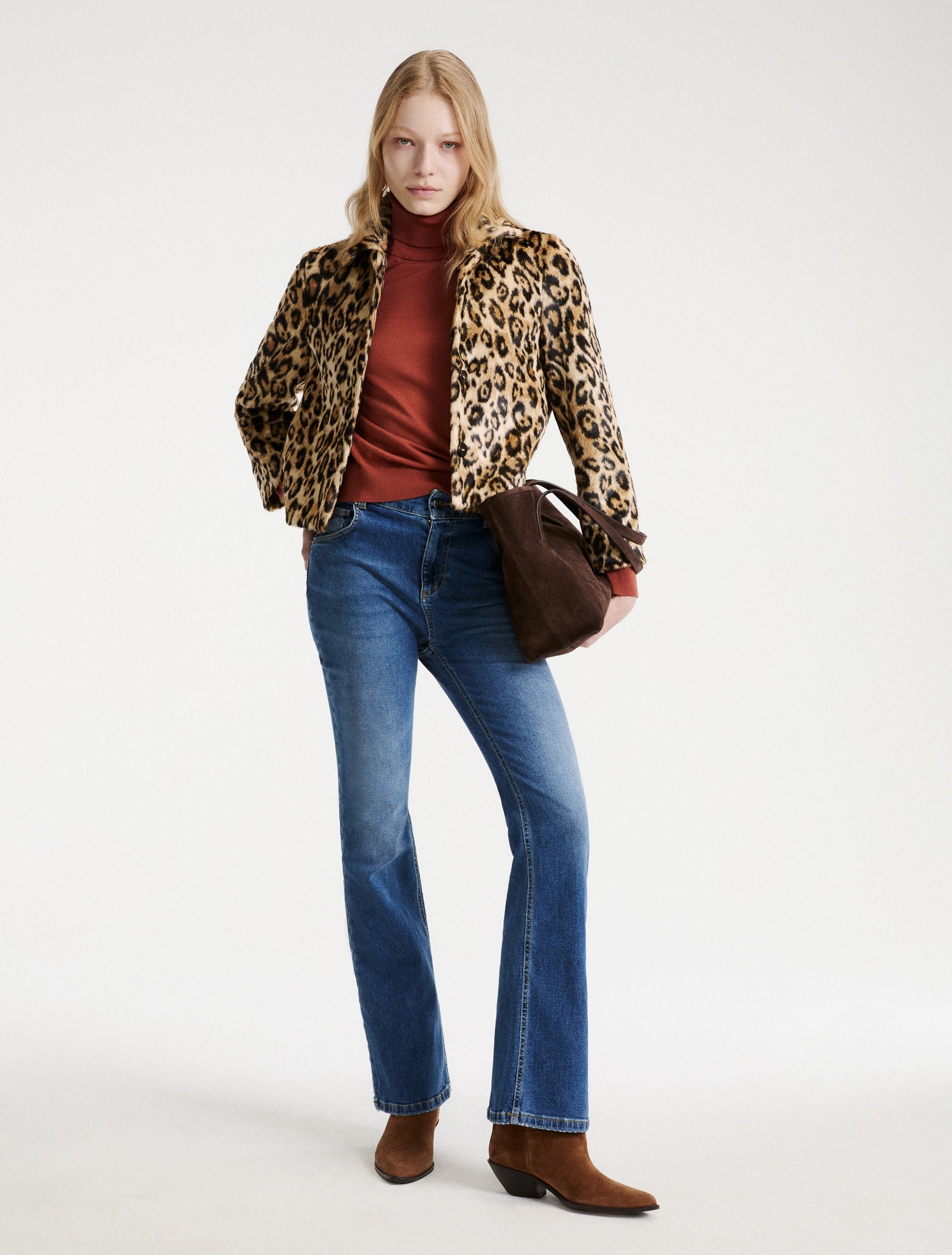 Marella MA13014F-001 veste en jersey Angel léopard