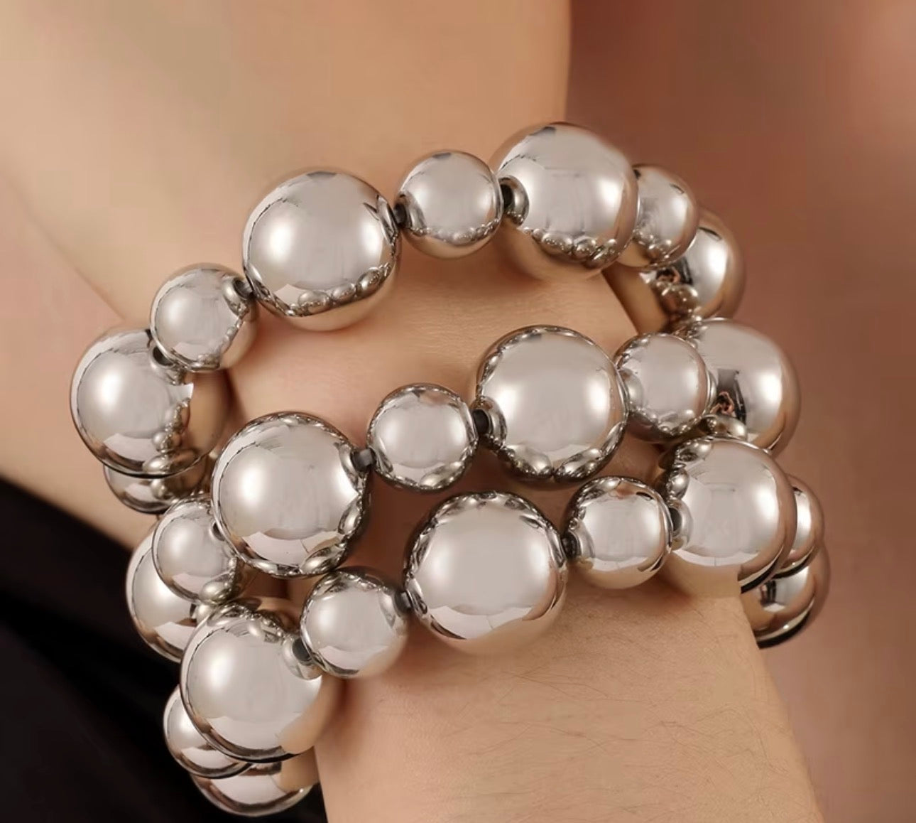 Bracelet à bulles épaisses