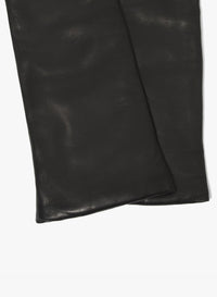 Cinzia Rocca Long Black Nappa Leather Gloves Black