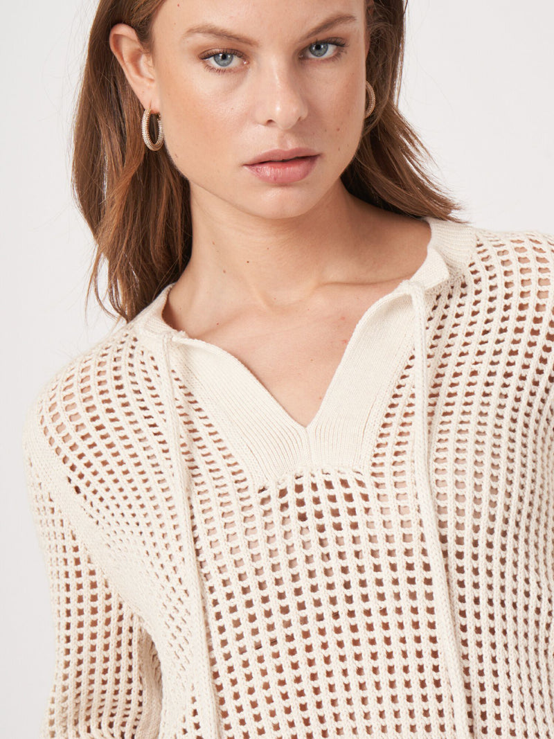 Repeat Cotton Knitted Pullover