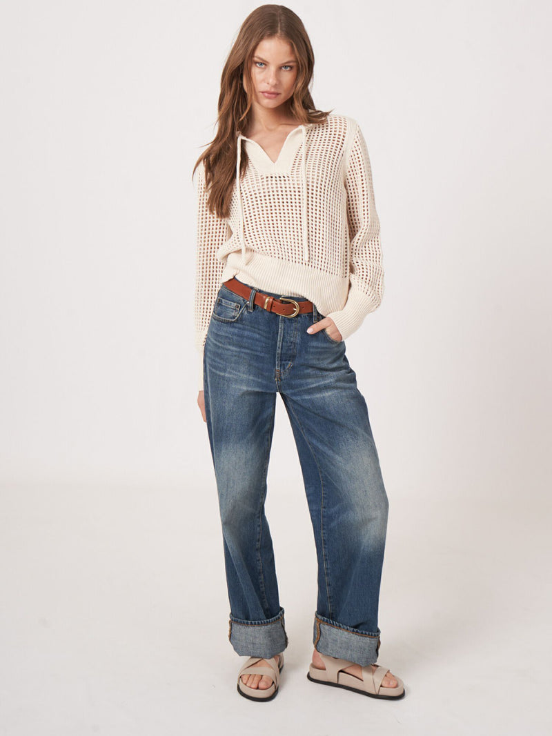 Repeat Cotton Knitted Pullover