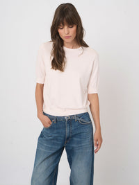 Pull à Manches Courtes en Coton Superfin Brillant Repeat