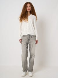 Repeat Superfine Cotton Cardigan White