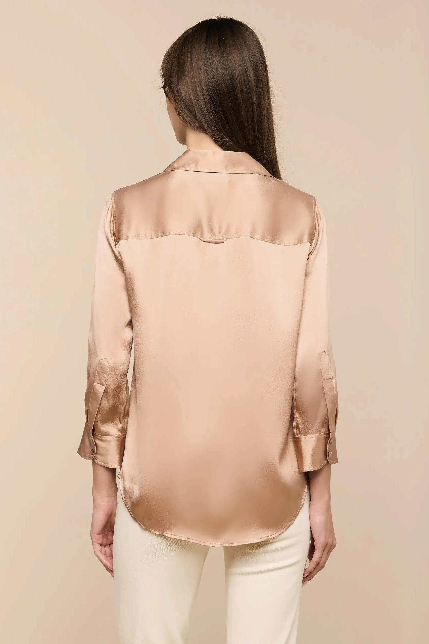 L'Agence Blouse Manches 3/4 Dani Nude Doux