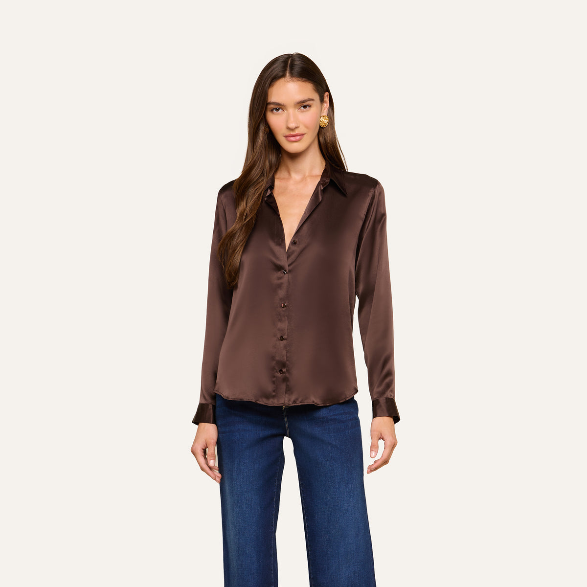 L'Agence 40223CLZ-DKJV Blouse Tyler à manches longues raisin Concord à motif floral multiphoto