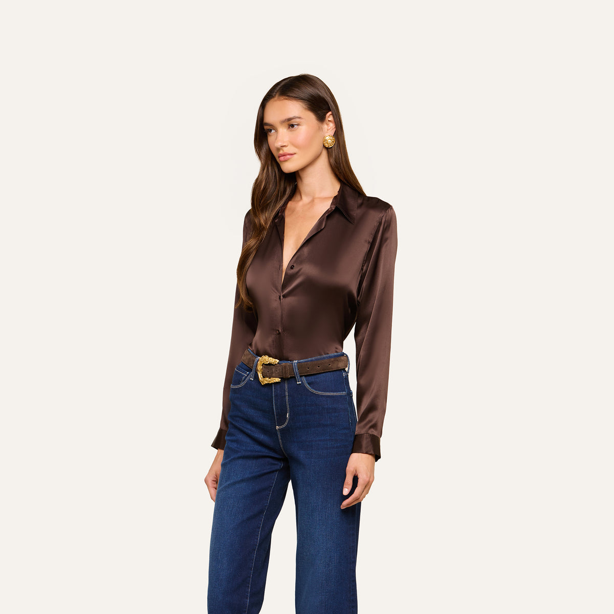 L'Agence 40223CLZ-DKJV Blouse Tyler à manches longues raisin Concord à motif floral multiphoto