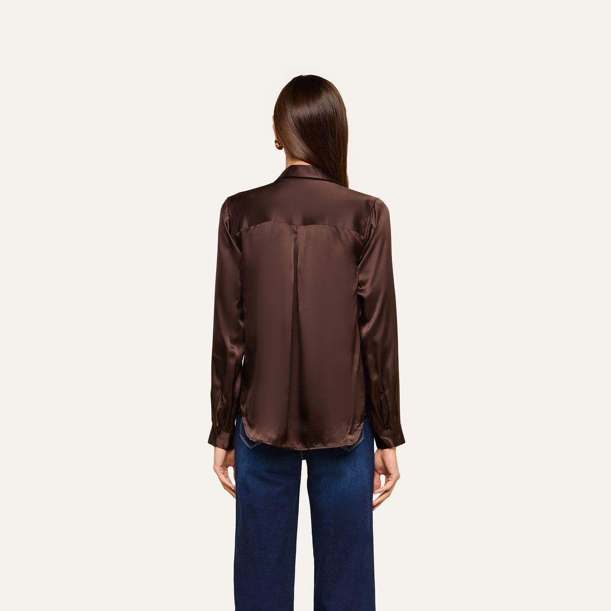 L'Agence 40223CLZ-DKJV Blouse Tyler à manches longues raisin Concord à motif floral multiphoto
