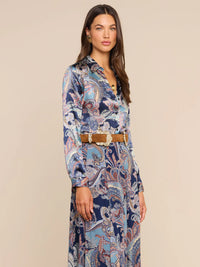 L'Agence Tyler Long-Sleeve Blouse - Midnight Multi Besarabian Paisley