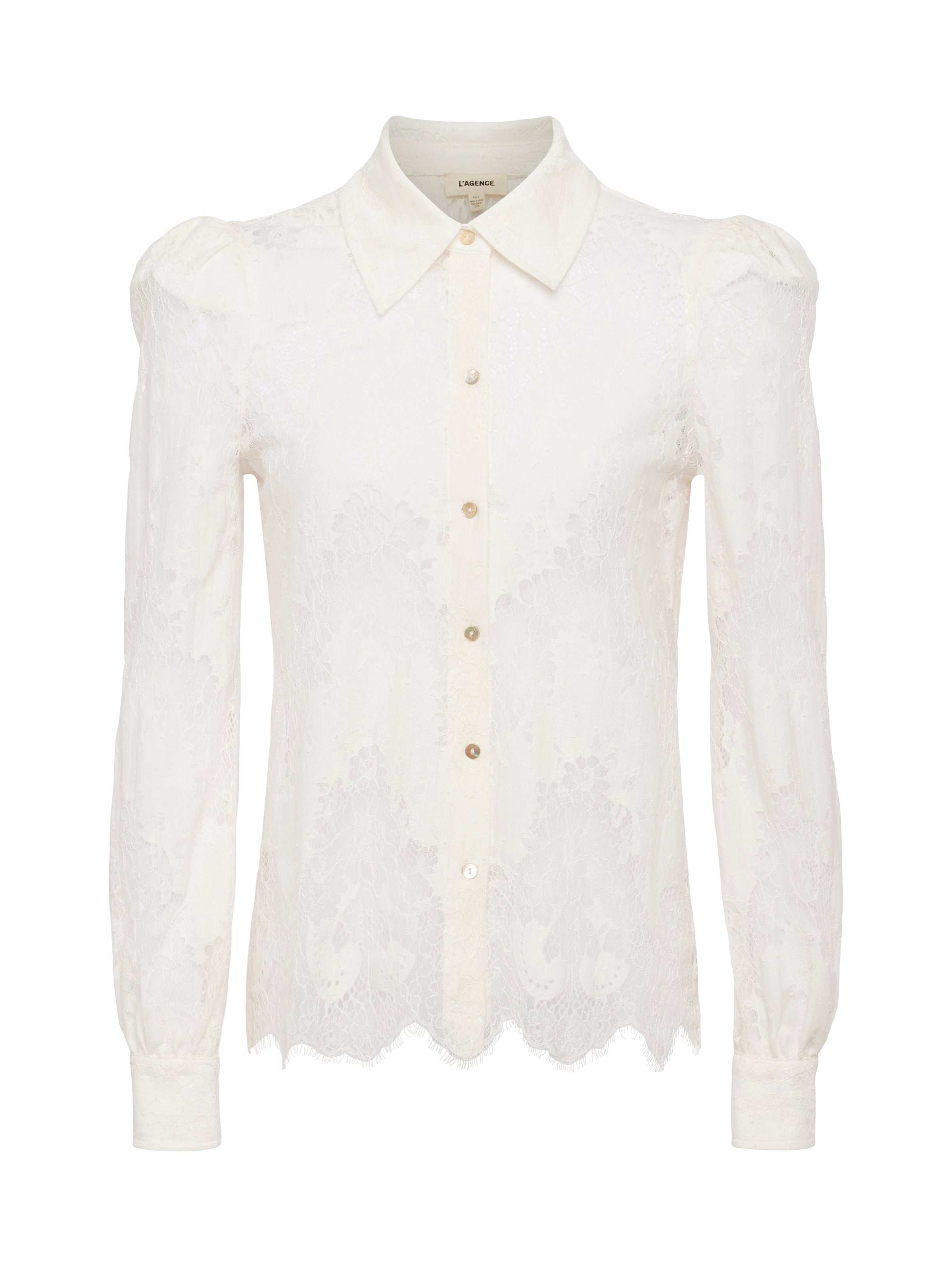L'Agence Jenica Lace Blouse Ivory