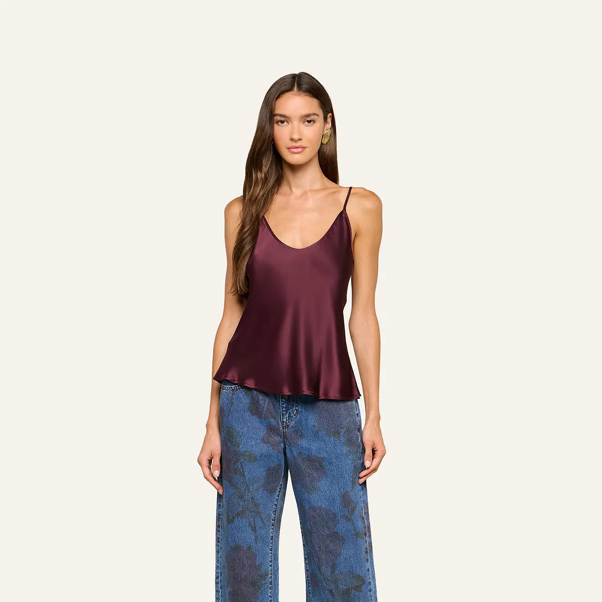 L'Agence Lexi Camisole Deep Sangria