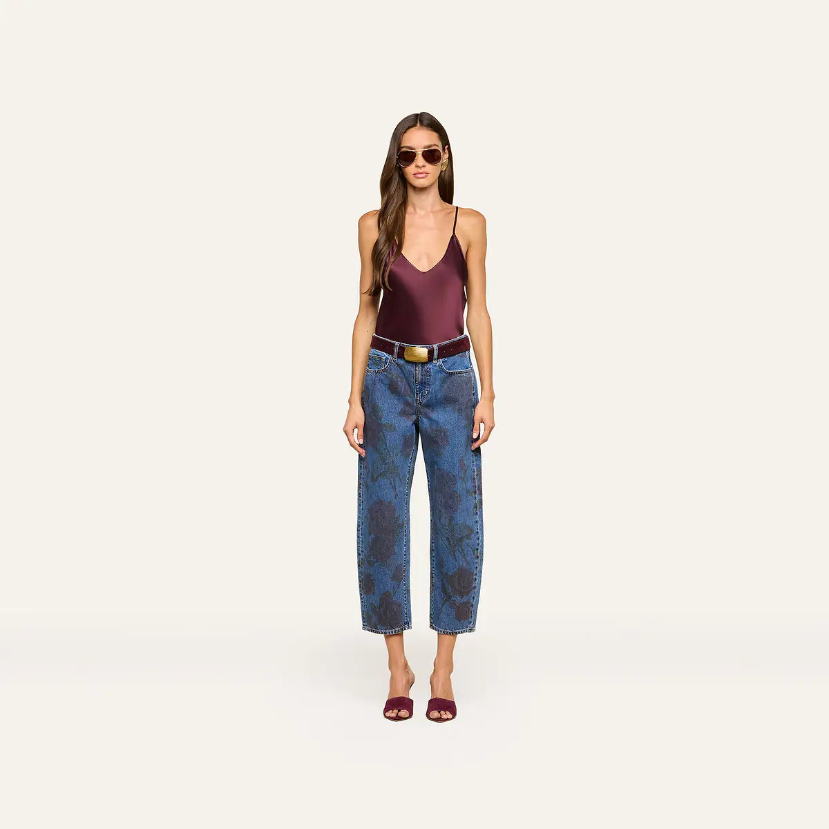L'Agence Lexi Camisole Deep Sangria