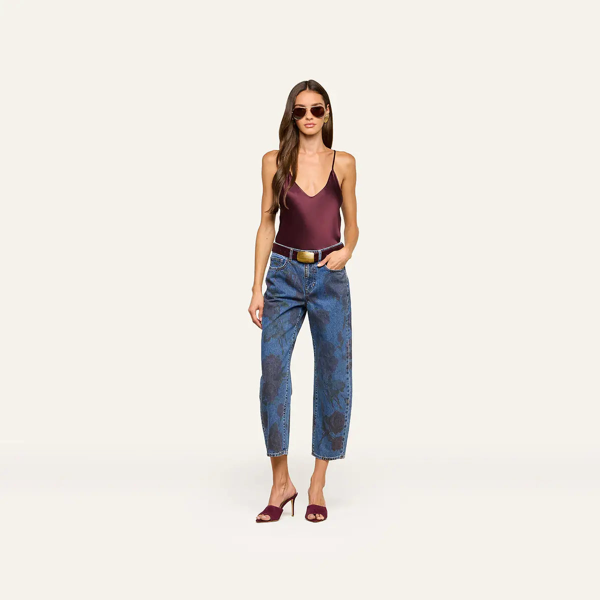 L'Agence Lexi Camisole Deep Sangria