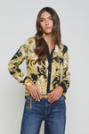 L’Agence Gio Long Sleeve Silk Blouse