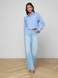 L'Agence Cosette Sequined Shirt