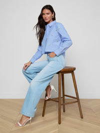 L'Agence Cosette Sequined Shirt
