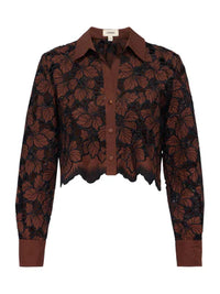 L'Agence Seychelle Cropped Blouse