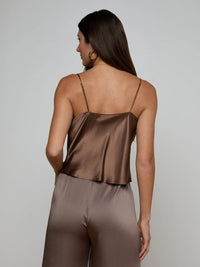 L'Agence Calista Silk Camisole Cardamom