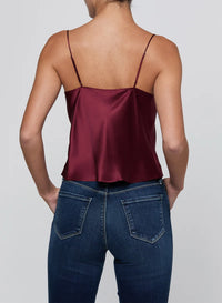 Camisole à col drapé Calista L'Agence 40657CLW-MRLR, rouge merlot