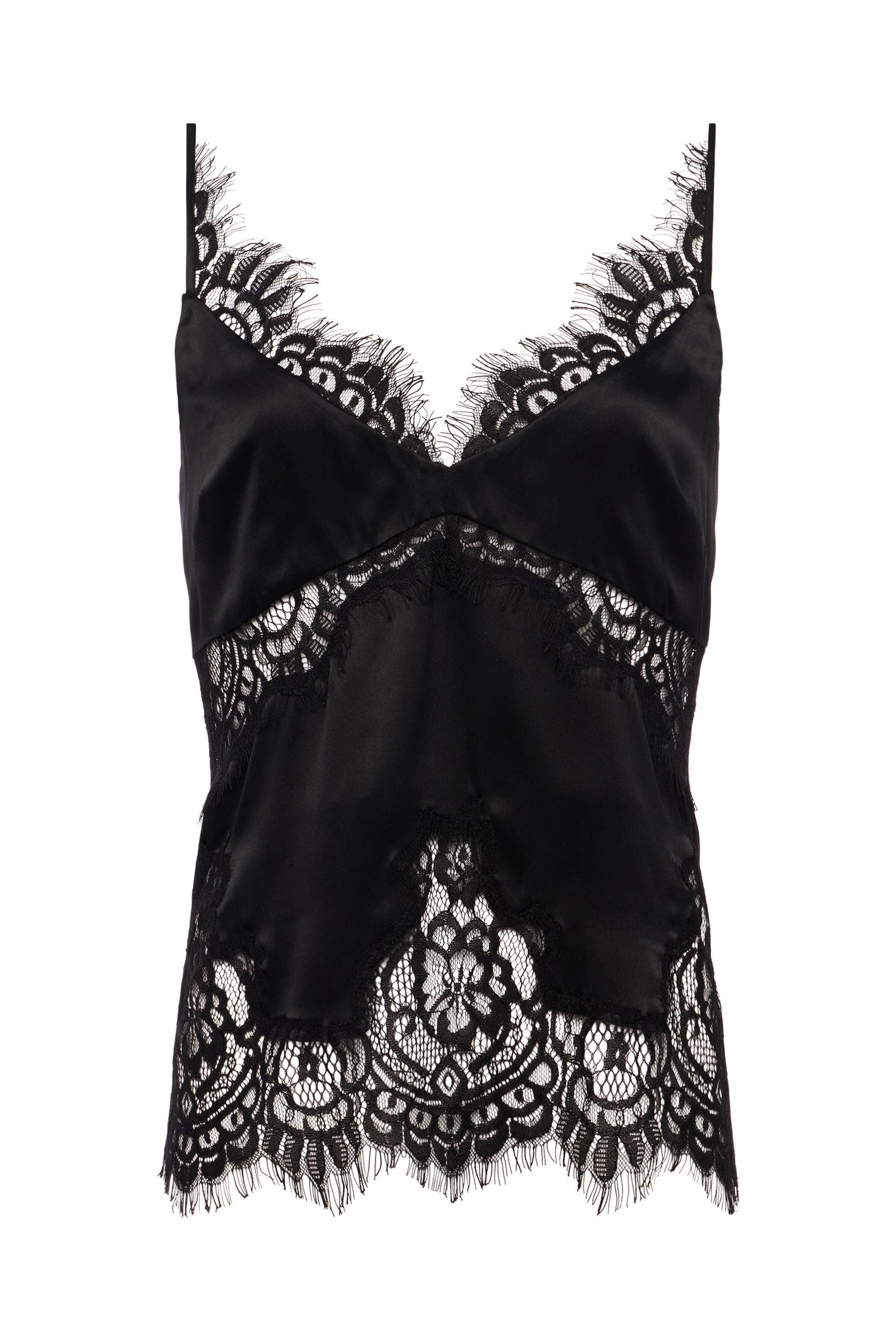 L'Agence Mitsu Silk Lace Camisole – Très Chic