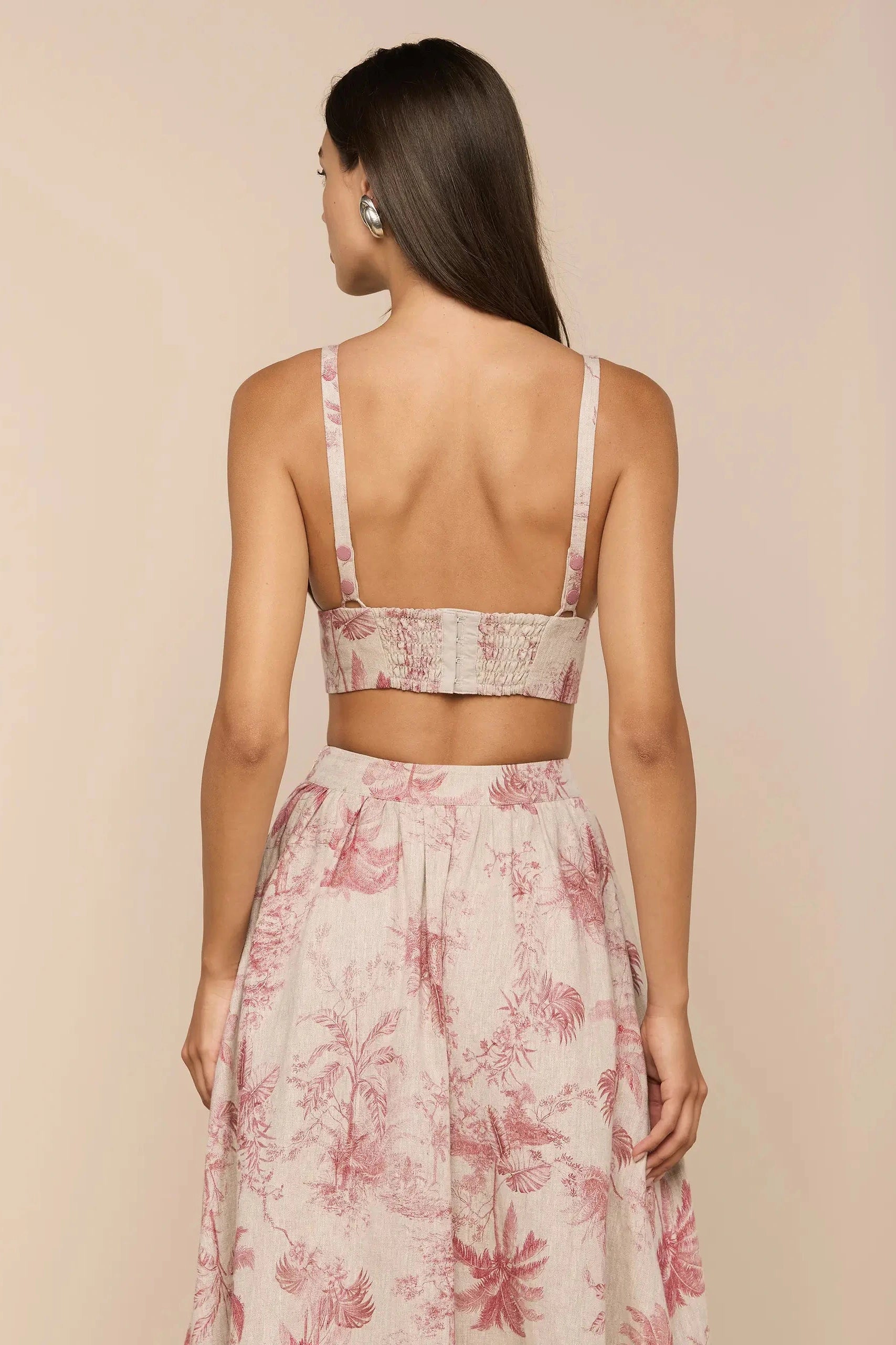 L'Agence Bralette Kaori Tan Multi Jungle Texturée