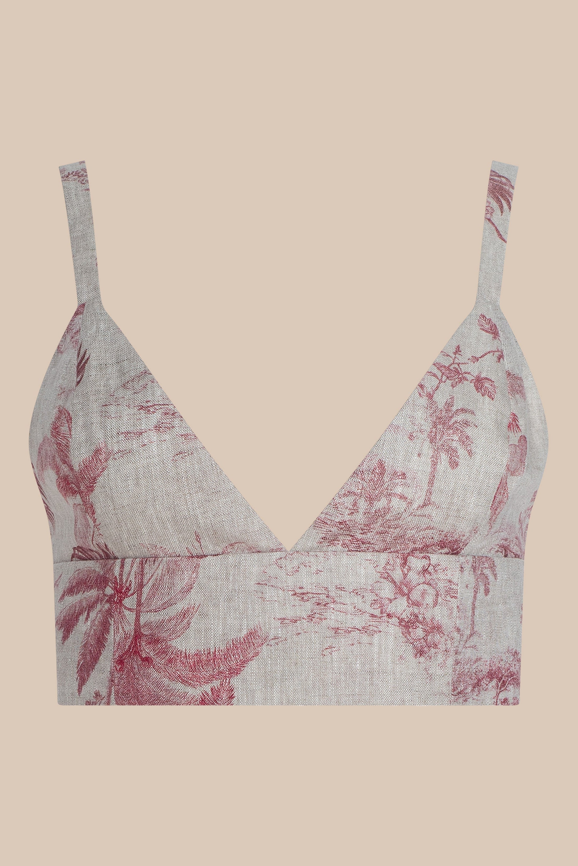L'Agence Bralette Kaori Tan Multi Jungle Texturée