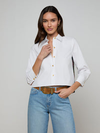 L'Agence Fawn Floral Print Shirt