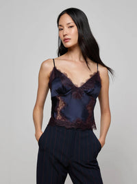 L'Agence Kimber Silk Lace Camisole