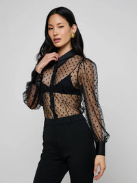 L'Agence Sophie Long-Sleeved Blouse Black