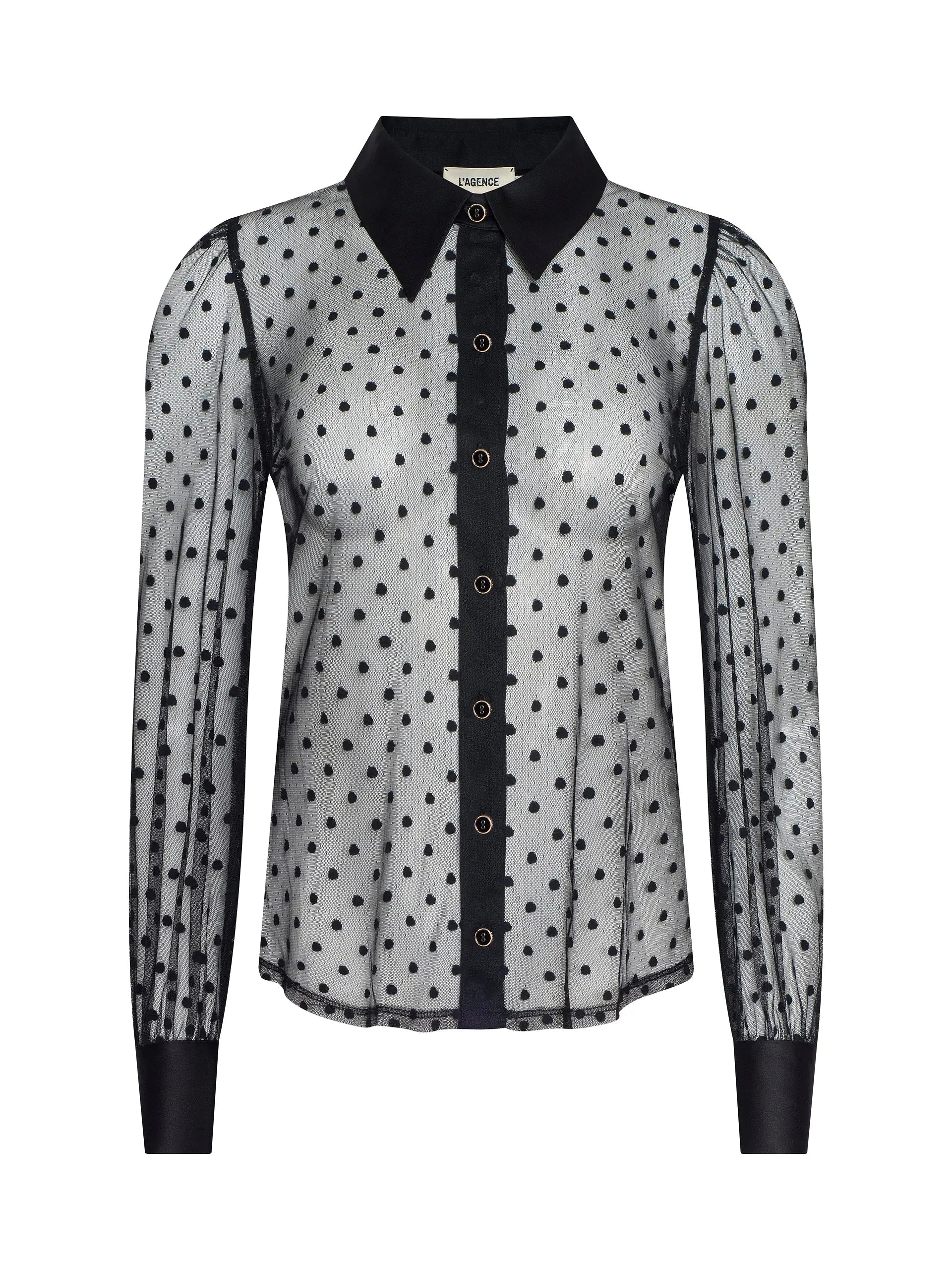 L'Agence Sophie Long-Sleeved Blouse Black