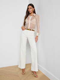 L'Agence Sophie Long-Sleeved Blouse Ecru