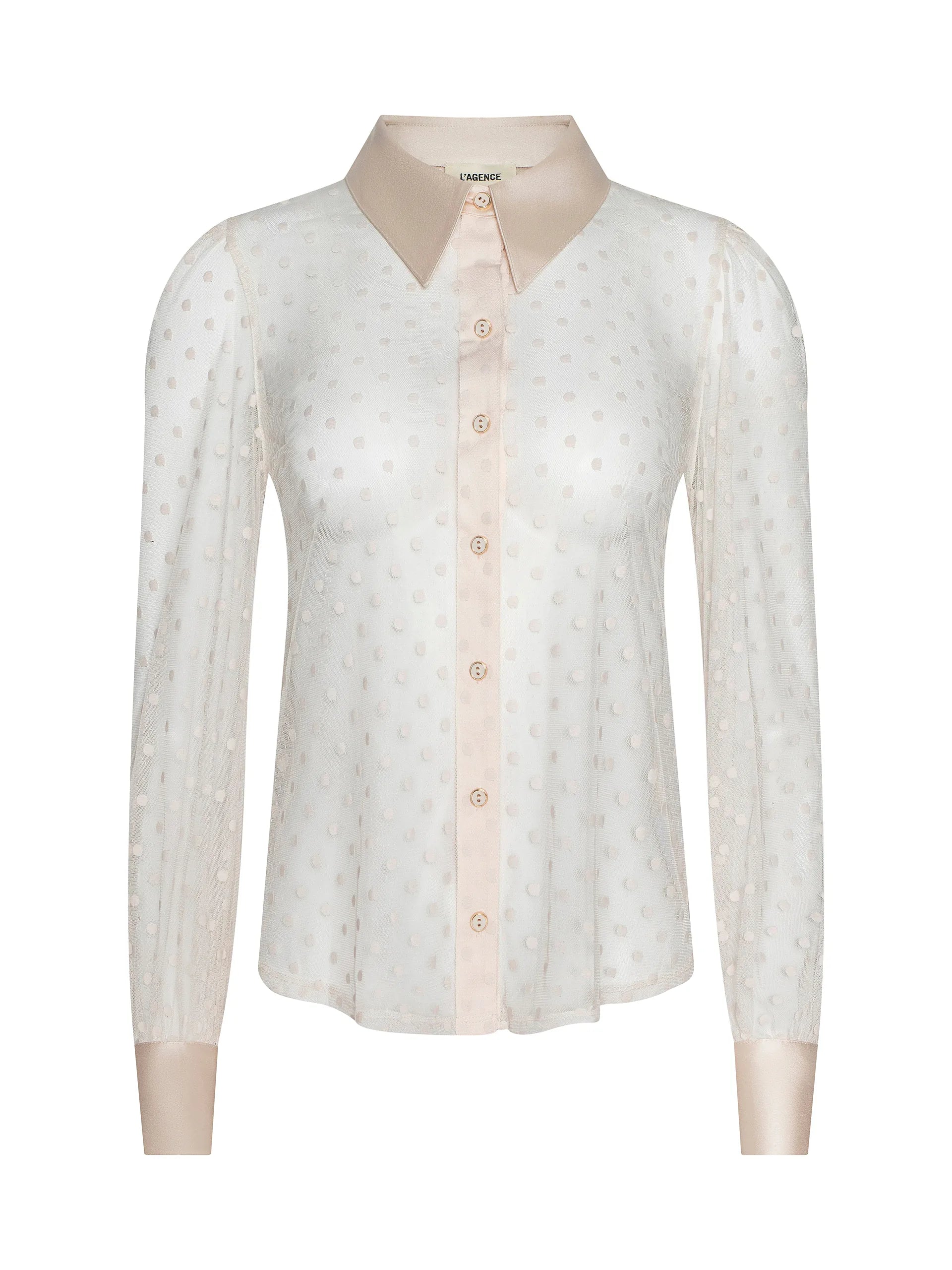 L'Agence Sophie Long-Sleeved Blouse Ecru