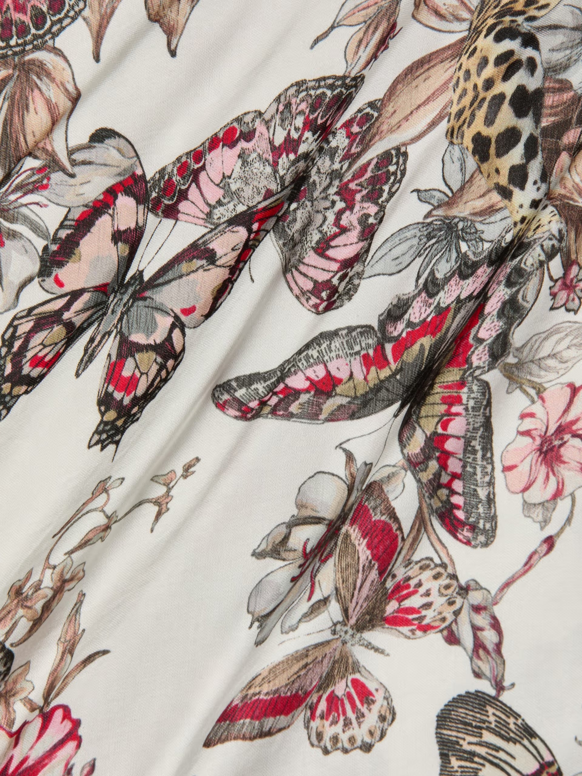 L'Agence Eddie Tank White Multi Small Butterfly Jungle