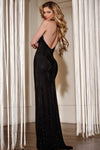 Halter Gown with Draped Neckline