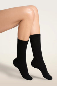 Wolford Backseam Logo Socks White/Black