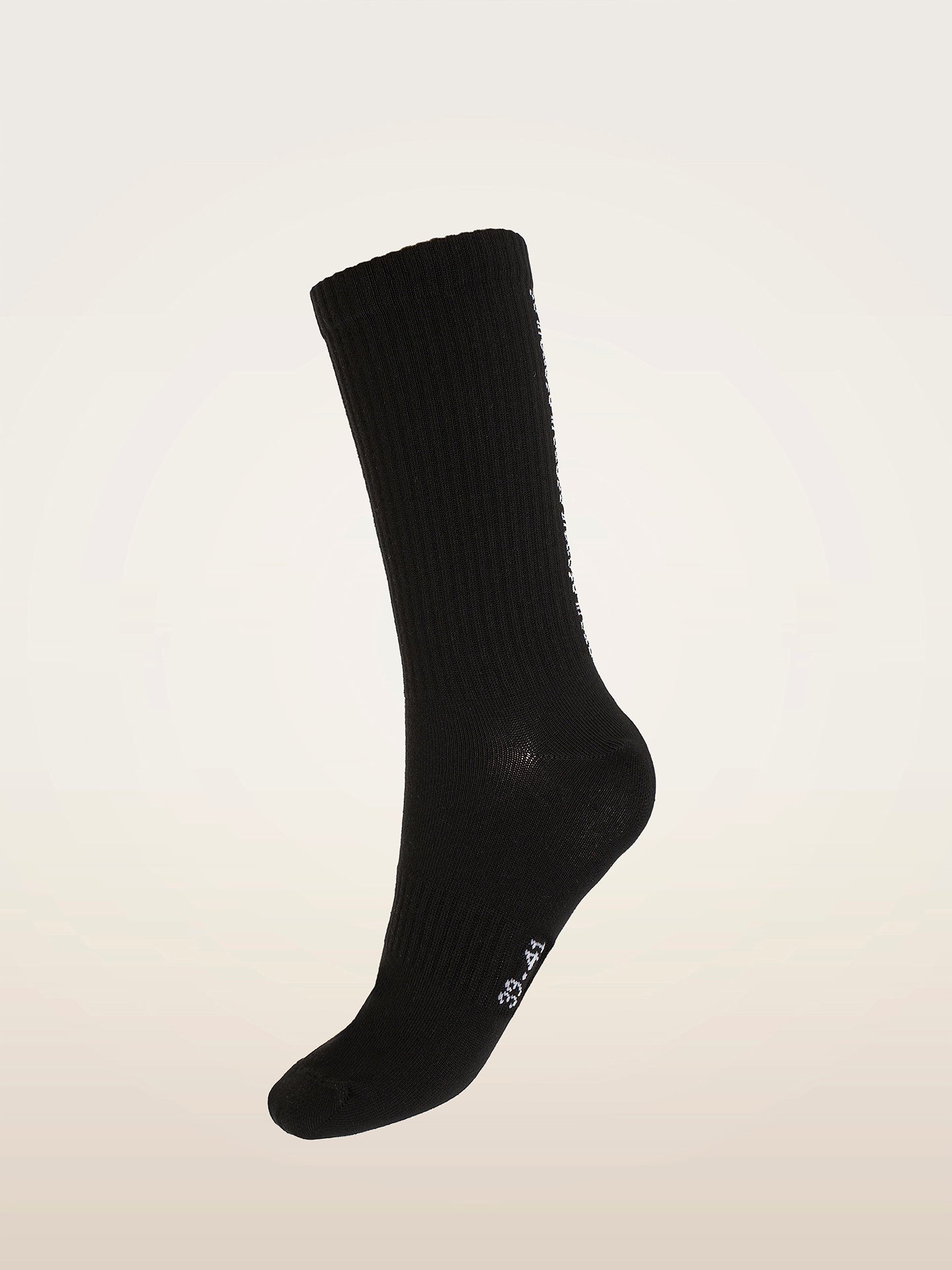 Wolford Backseam Logo Socks White/Black