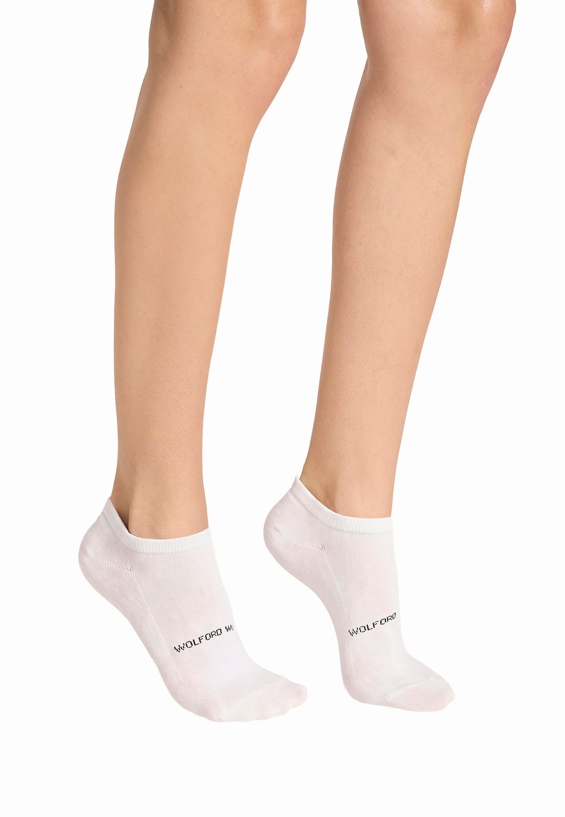 Wolford Logo Sneaker Socks White/Black