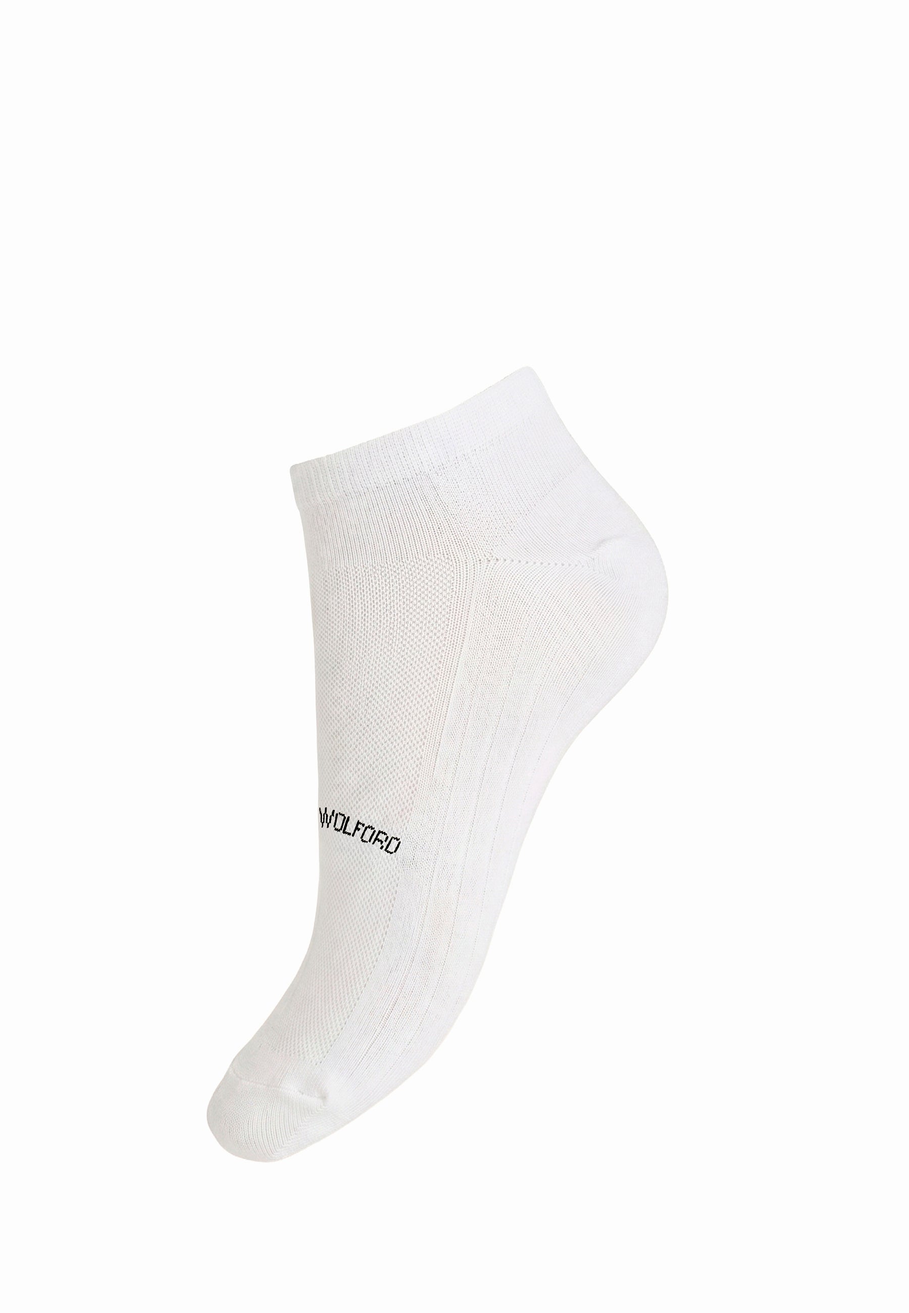 Wolford Logo Sneaker Socks White/Black