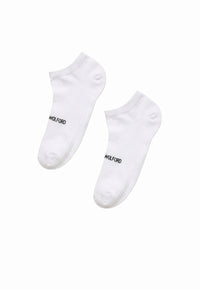 Wolford Logo Sneaker Socks White/Black