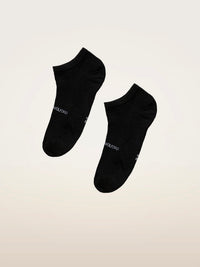 Chaussettes de sneakers Wolford 012-41819 à logo noires/blanches