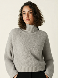 Tonet Buttoned Turtleneck Sweater