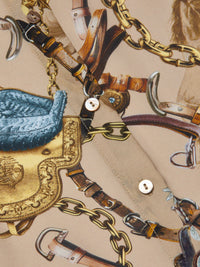 L'Agence Nina Blouse en Soie Imprimée Équestre