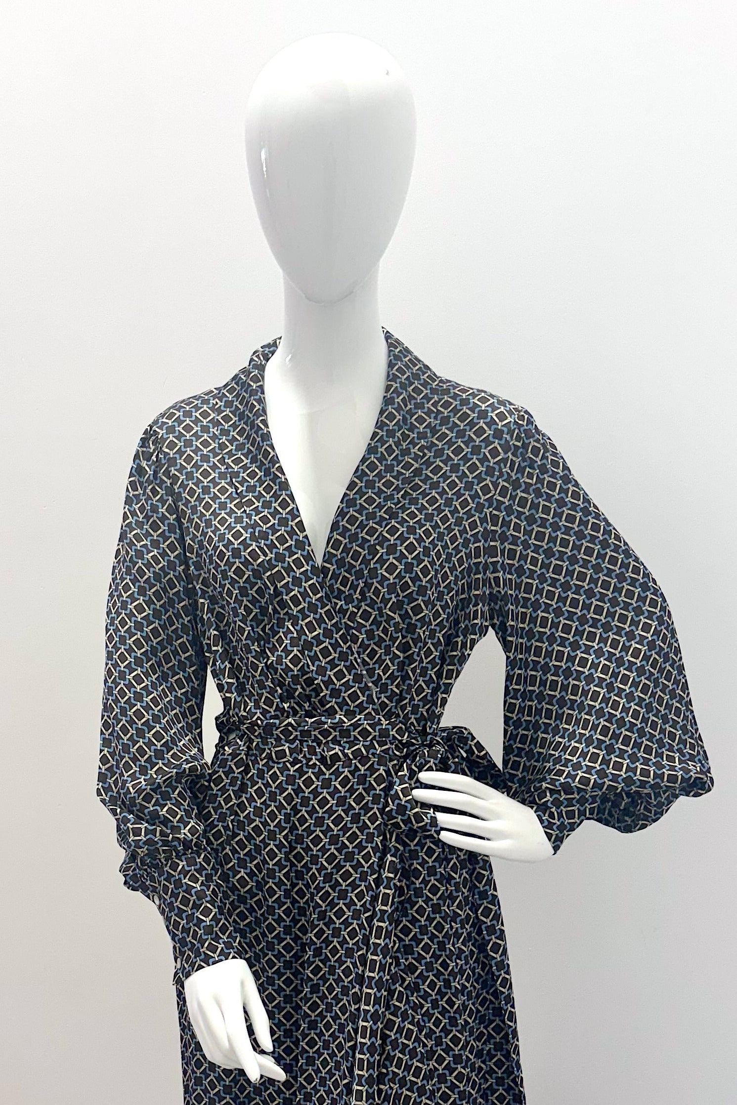 Emanou 168010-163003-384 Amour Robe Chocolat/Bleu poudré