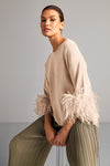 Riani Pullover With Fluff On Cuffs
