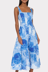 Milly Nia Printed Poplin Dress