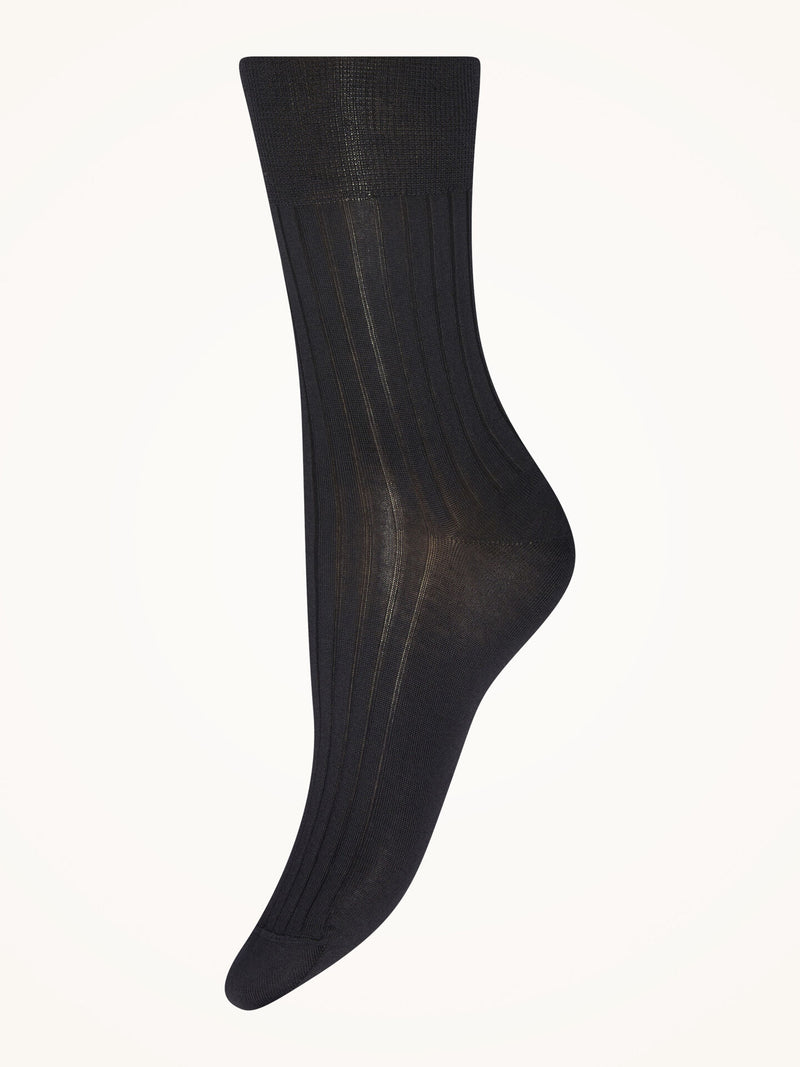 Wolford Luxury Cotton Rib Socks