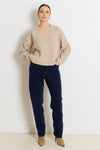 Not Shy V-Neck Soft Wool Sweater Santana