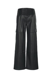 Pantalon cargo en cuir Riani