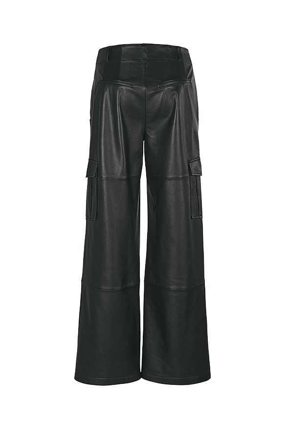 Pantalon cargo en cuir Riani